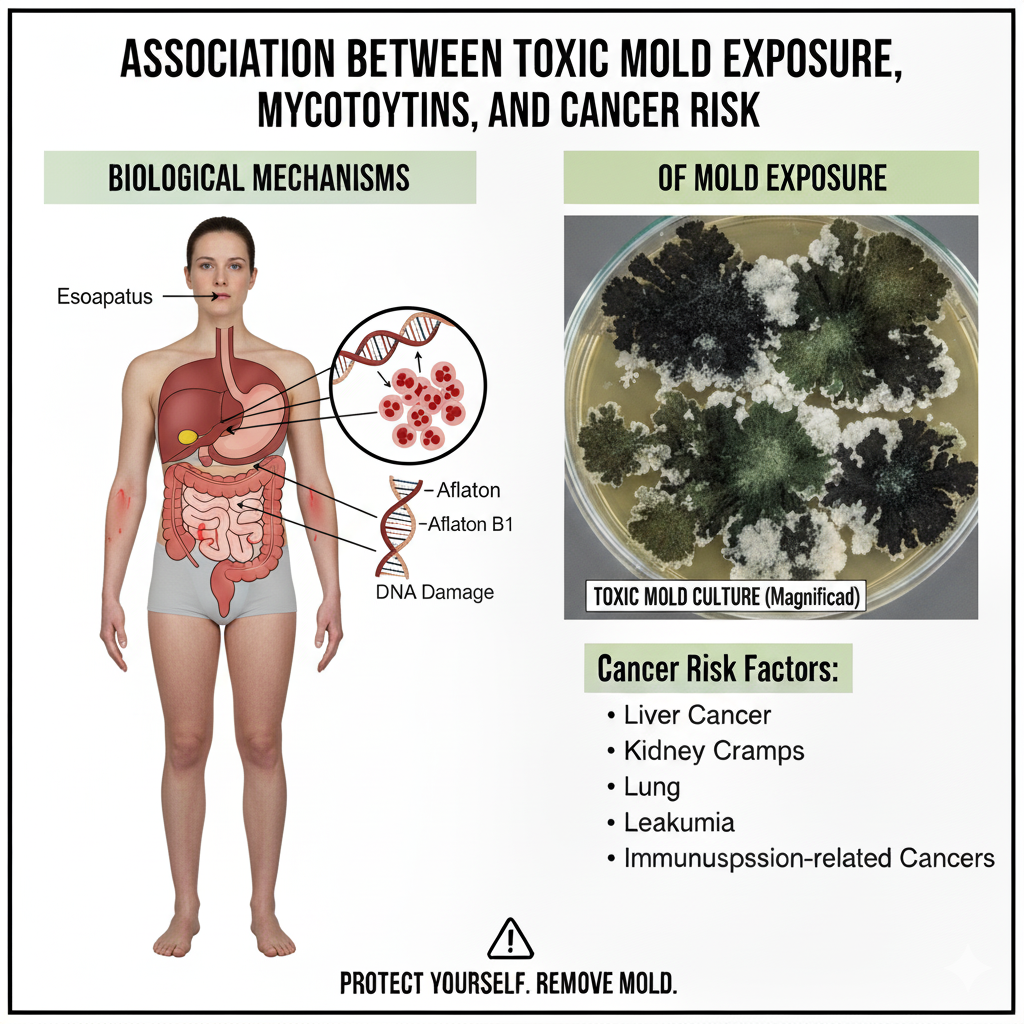 Association Between Toxic Mold Exposure, Mycotoxins, and Cancer Risk